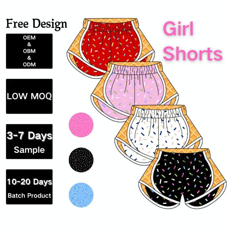 KERUI Kid Biker Safety Shorts Toddle Girl Summer Boxer Shorts Kid Prints Girl Casual Running Biker Boxer Shorts