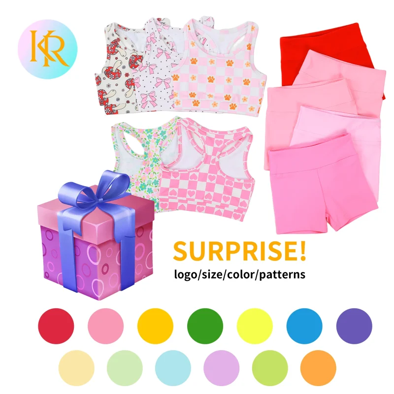 Spring-Ready Girls Yoga Set Solid Long Sleeve With Lace Embroidery Matching Yoga Leggings Custom Logo OEM Kids Yoga Clothes