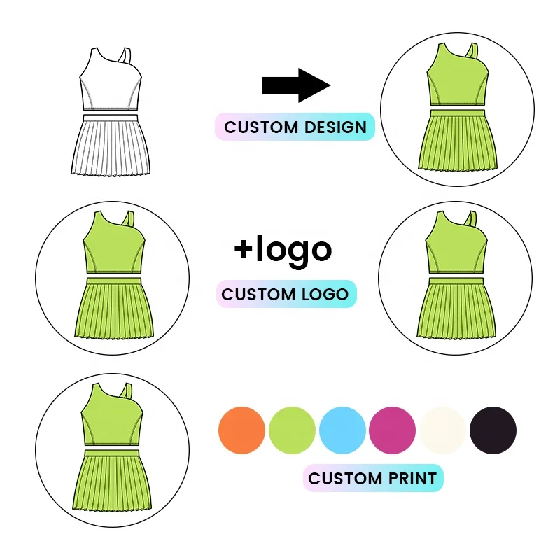 Kerui Girls Sports Kids Yoga Set Custom Gym Fitness & Yoga Wear Girls Dresses Sportswear Tennis Skirt Girls Clothing Sets - Image 5