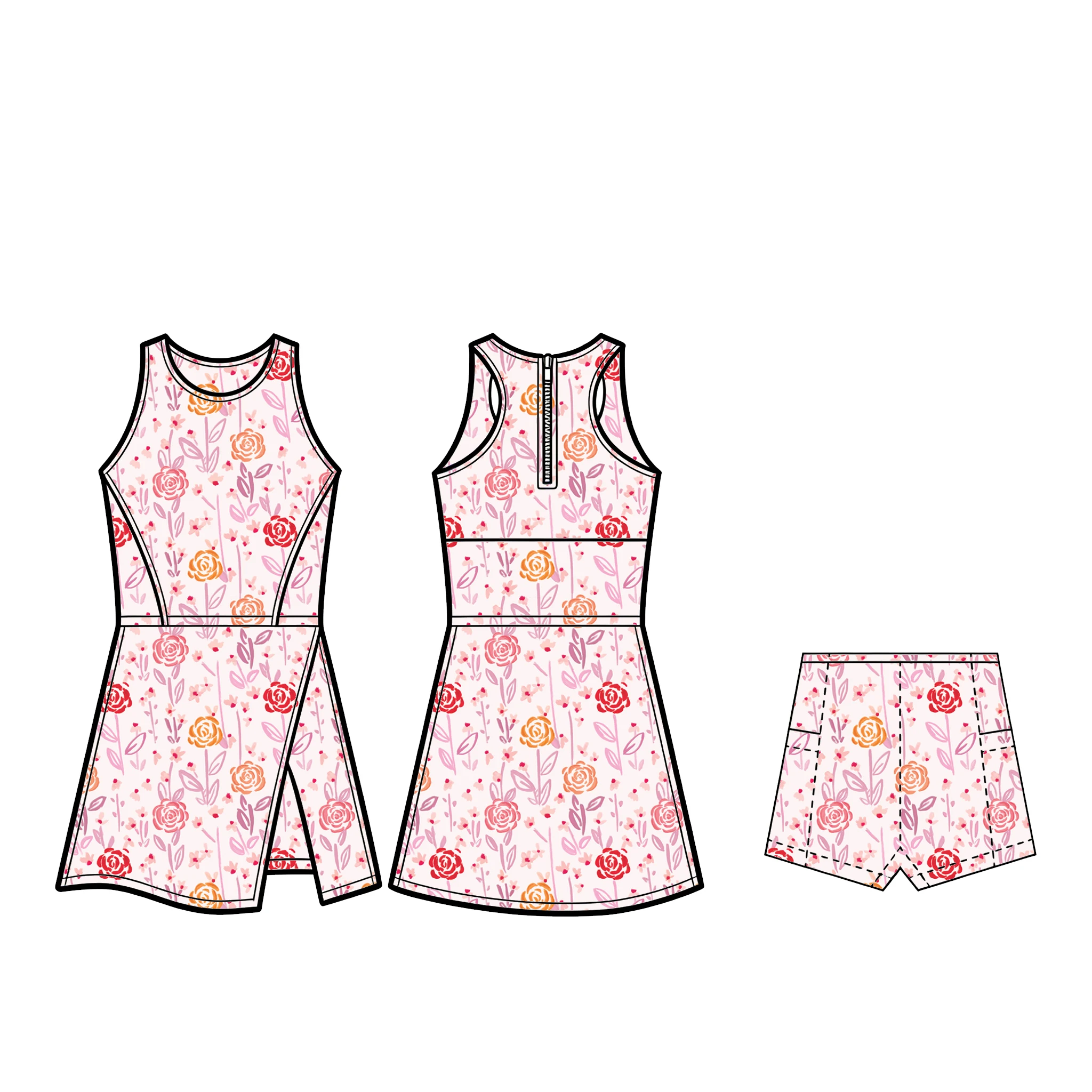 Bright and durable kids' sun protection swimwear and yoga apparel, ideal for B2B wholesale buyers seeking quality activewear solutions.