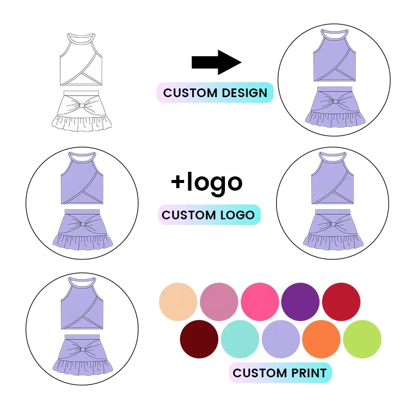 Colorful abstract art kids yoga clothes perfect for B2B wholesale buyers seeking unique, high-quality activewear for children.