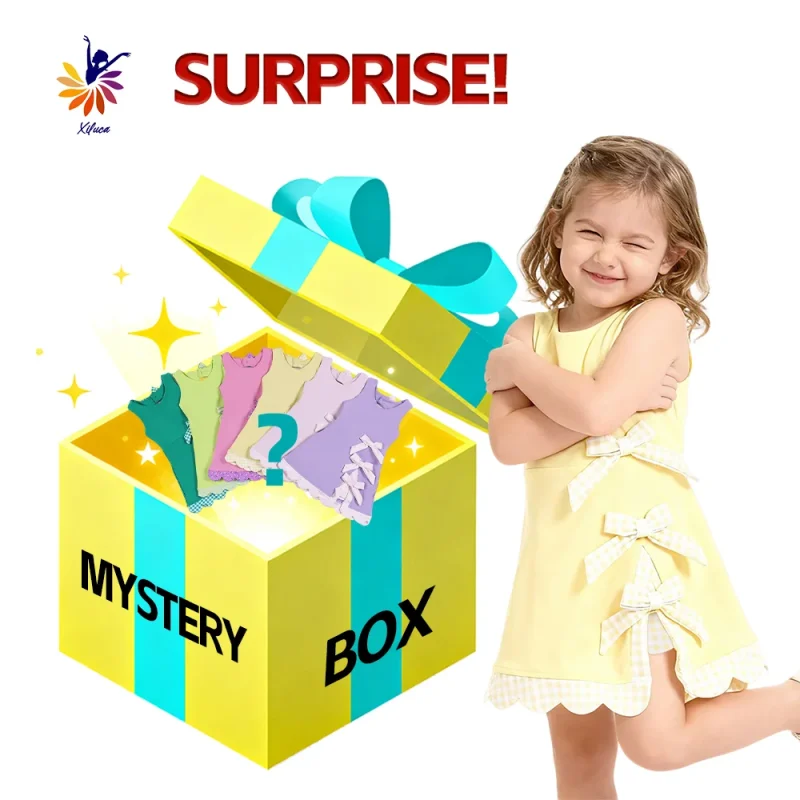 Kids Clothes Wholesale Yoga Girl Clothes Mystery Box Fitness Wear Tennis Summer Girls Dresses With Short