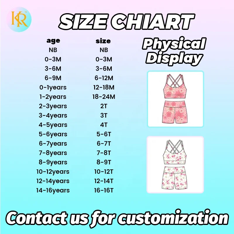 Kerui Girls Sports Customized Kids Athletic Wear Girls Yoga Clothes Sets 2-Pieces Gym Outfits Kids Sport Yoga Wear Suit - Image 2