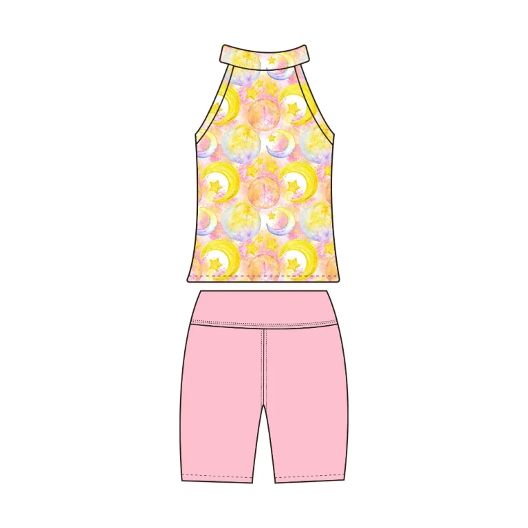 Elite Garment Suppliers Professional Digital Print Kids Yoga Manufacturing