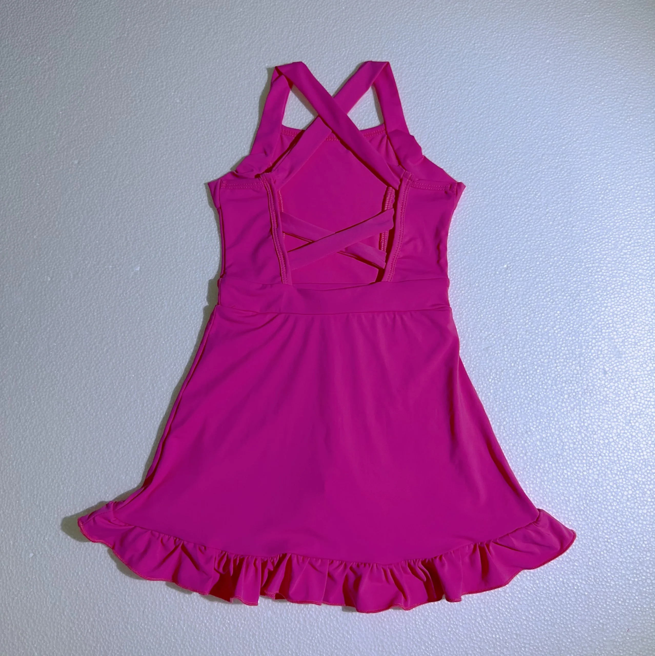 New Product Toddler Girls Tennis Dress Kids Girls Sports Skirt Girls Custom Color Sleeveless Summer Baby Fitness Yoga Dress - Image 4