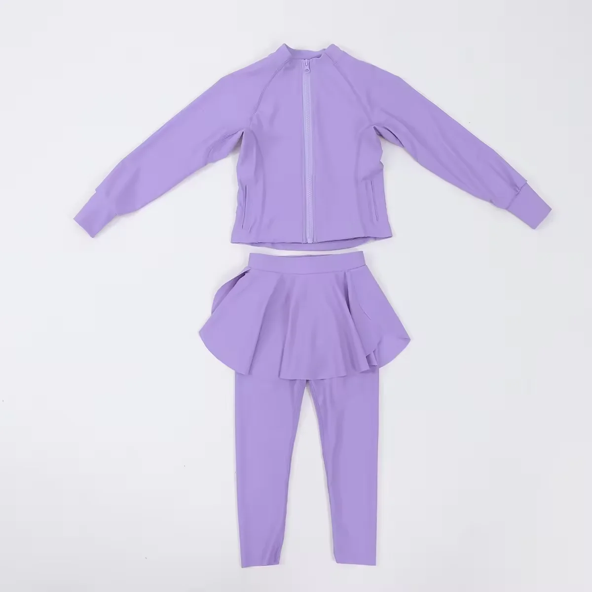 Wholesale youth sapphire activewear designed for comfort and performance, perfect for retailers seeking trendy, high-quality apparel options.