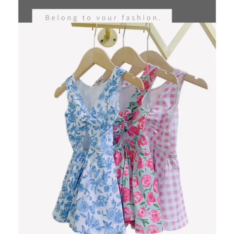 Cute Floral Dress for Baby Girls Sports Wear for Workout or Yoga Infant Clothing