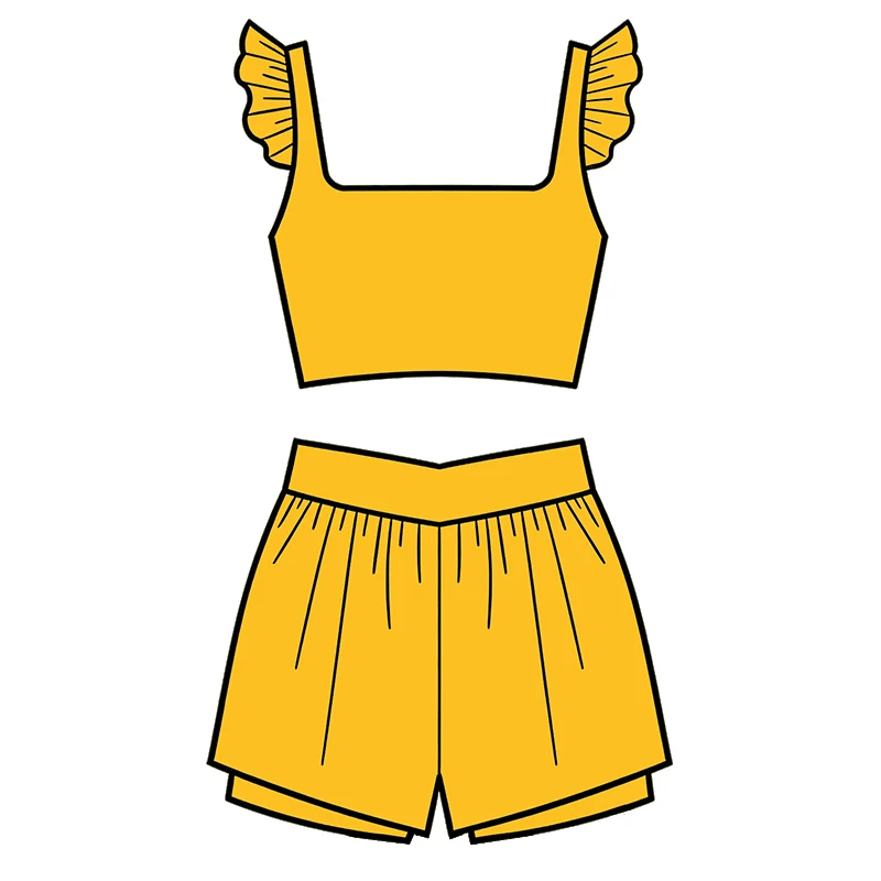 Durable squat-proof girls' yoga wear in vibrant designs, perfect for B2B wholesale buyers seeking quality activewear for all fitness needs.