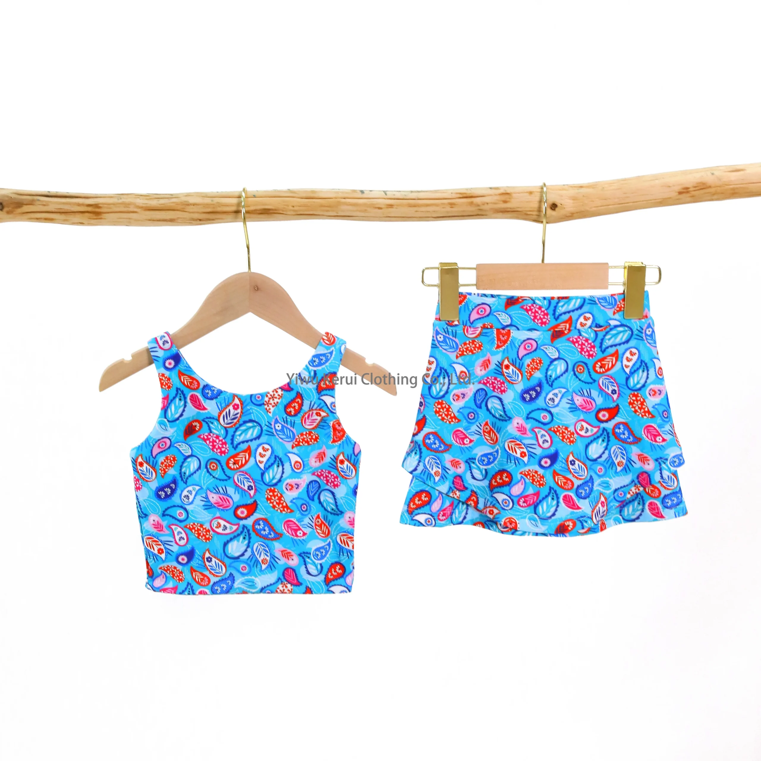 Colorful mermaid yoga leggings for kids, perfect for B2B wholesale buyers seeking unique, high-quality activewear for children’s collections.