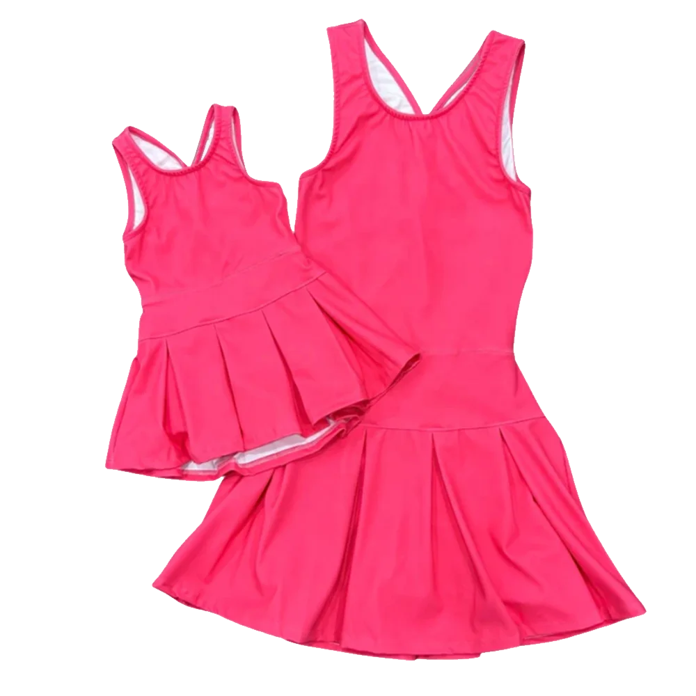 KERUI 2025 Newest Design Baby Girls Golf Tennis Dress Kids Breathable Dress Toddlers Sleeveless Nylon Dress with Inner Pocket - Image 2