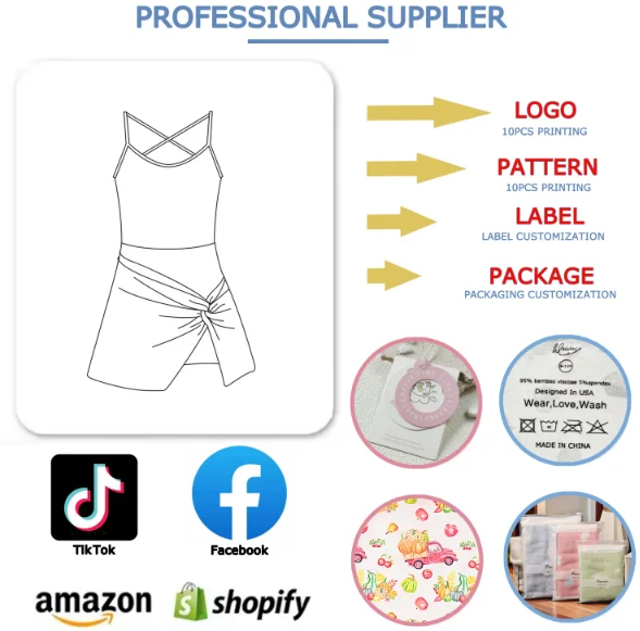 WEIWEI Girls Yoga Dress with Bamboo Activewear - Long Sleeve Custom Color Printing