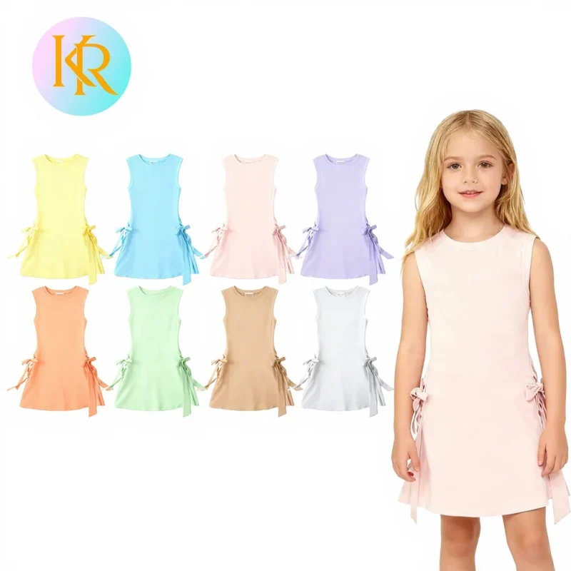 Kerui Summer Lightweight Solid Back Yoga Tennis Dress Casual Short Skirt Yoga Tight for Leisure Fitness