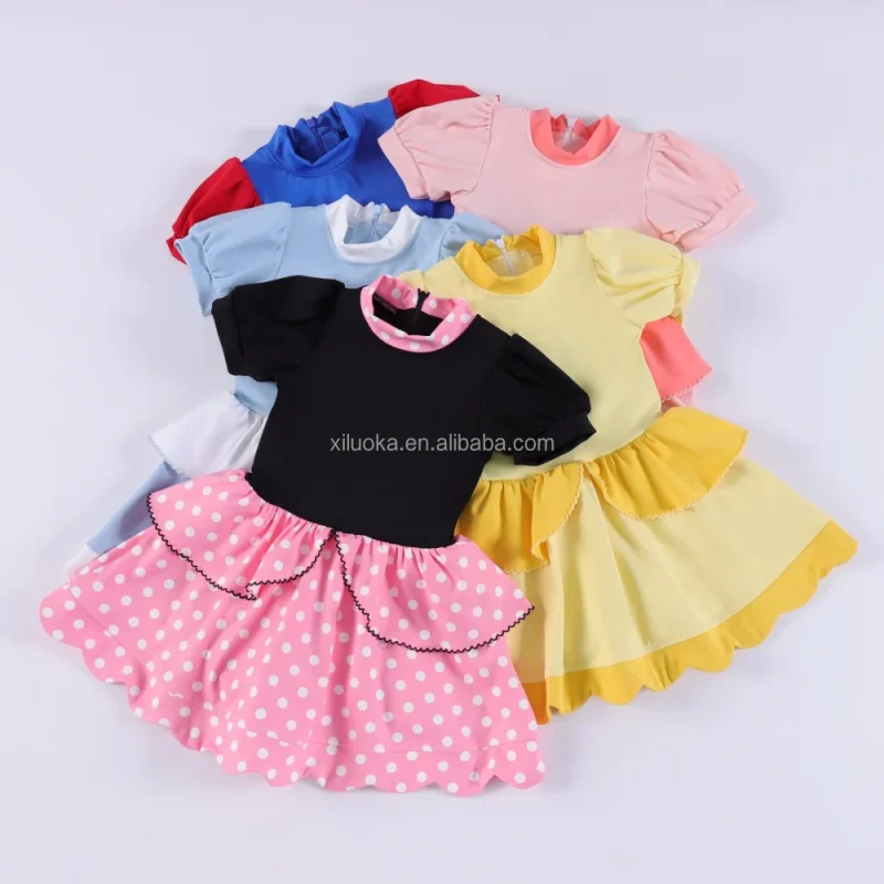 New Girls Clothing Dresses Little Girls Child Outfit Kids Party Dress Girls Dresses