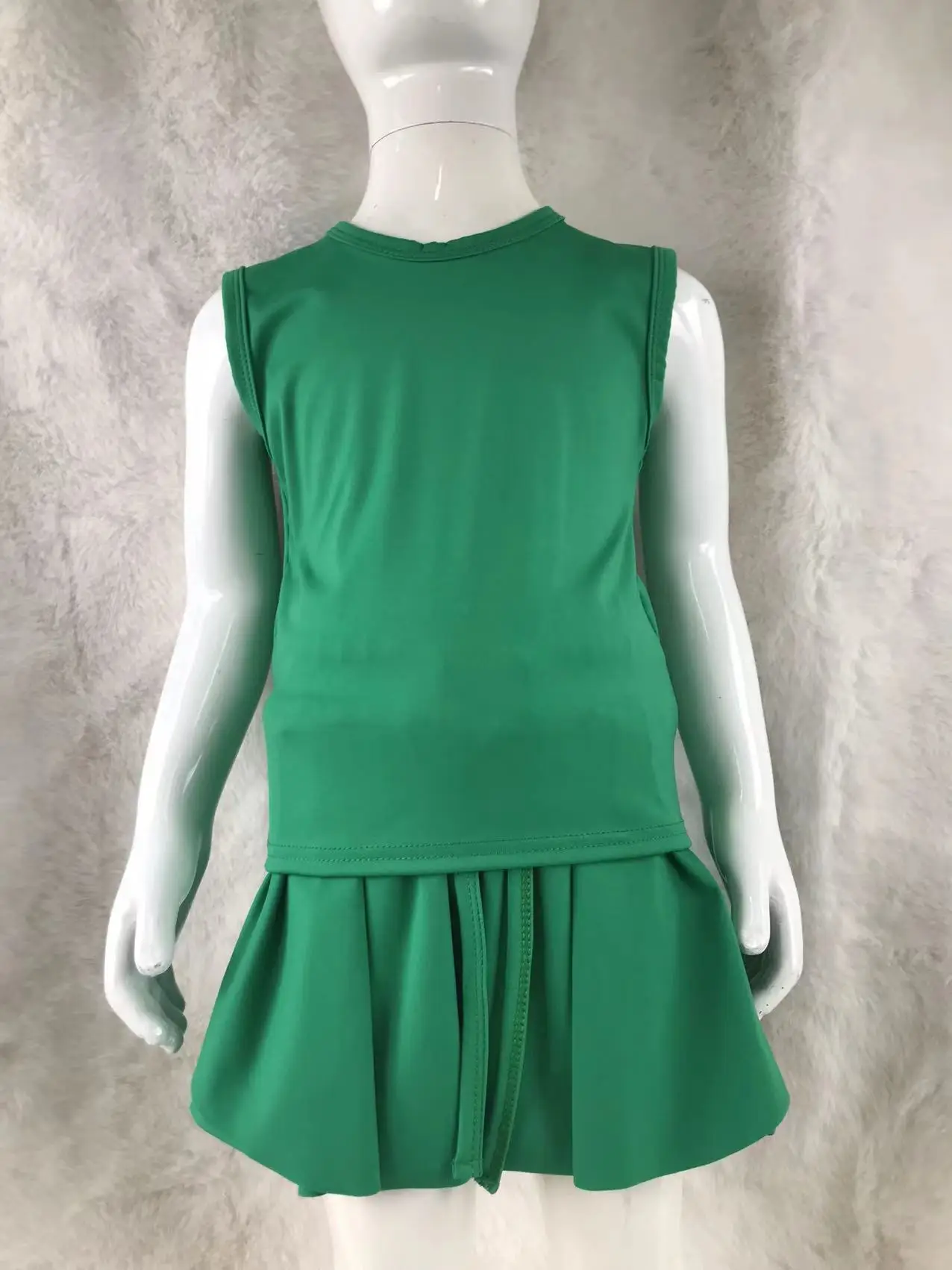 Custom Colors 2-Pcs Set Baby Performance Wear Clothes Yoga Fabric Old Money Embroidery Blanks ODM Sample Print Pattern - Image 2