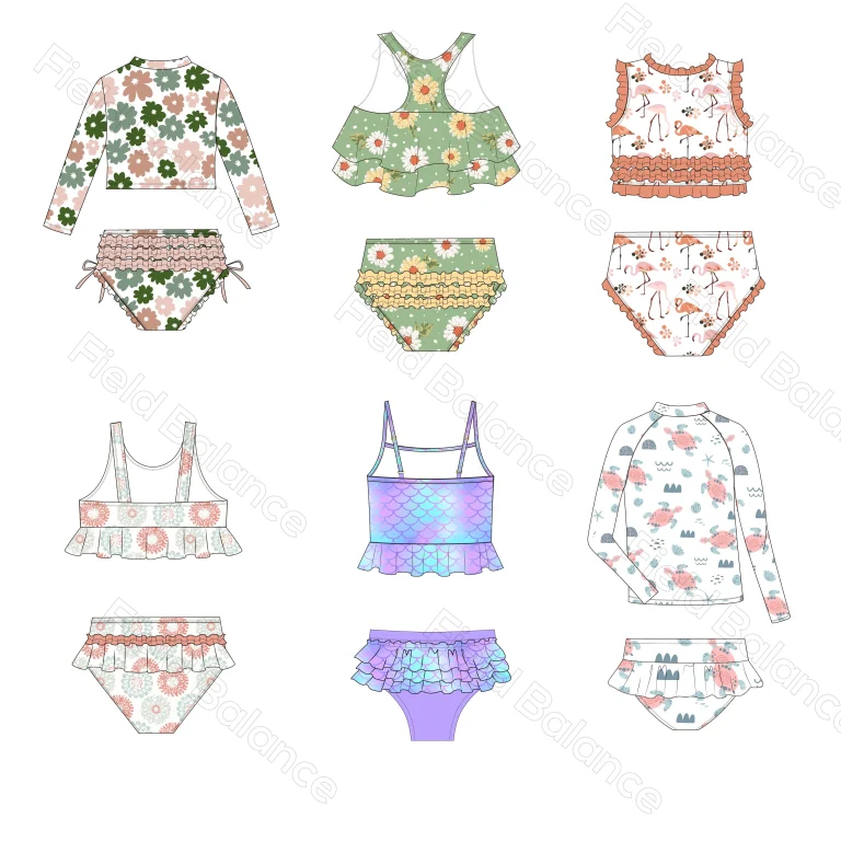 Unique Tie Dye Yoga Sets For Kids Rapid Sample Development Small Batch Collections for Mod