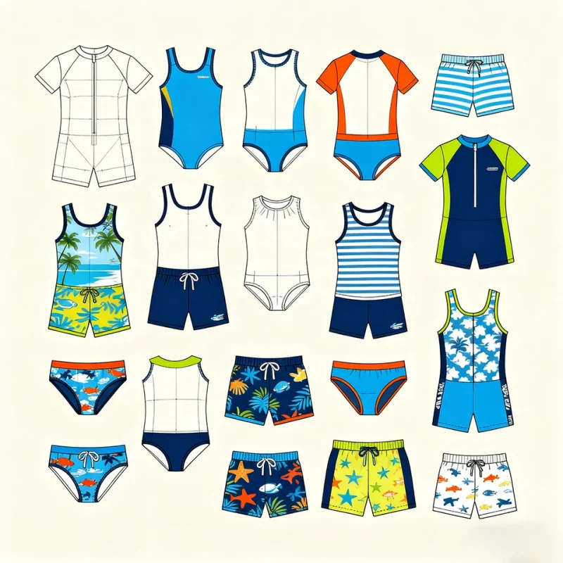 OEKO TEX Summer Girls UV Protection Baby Swimsuit Floral Print Swimming Costumes Kids Beachwear with ODM Supply