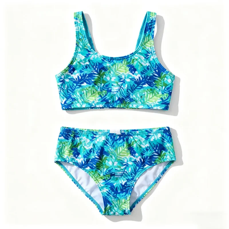 OEKO TEX High Quality 2-Piece Girls Bathing Suit Kids Swimwear Beachwear for Toddlers Print Swimwear Beachwear Toddlers Print