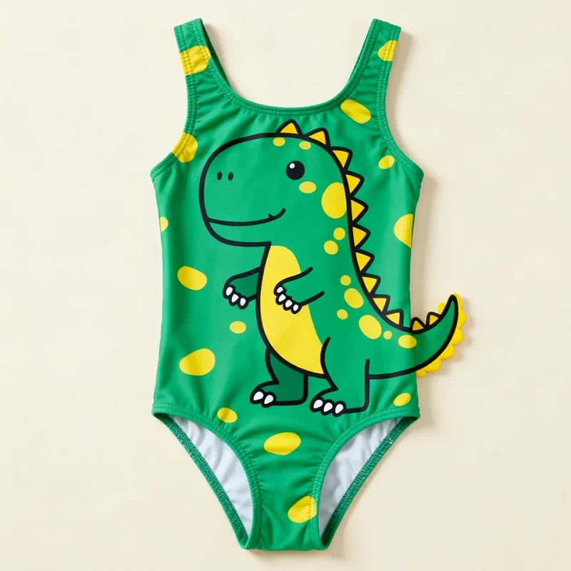 OEKO TEX Kids High Quality Swimwear Toddler Bikini Girl Fashion Popular Summer Beach One Piece Swimsuit