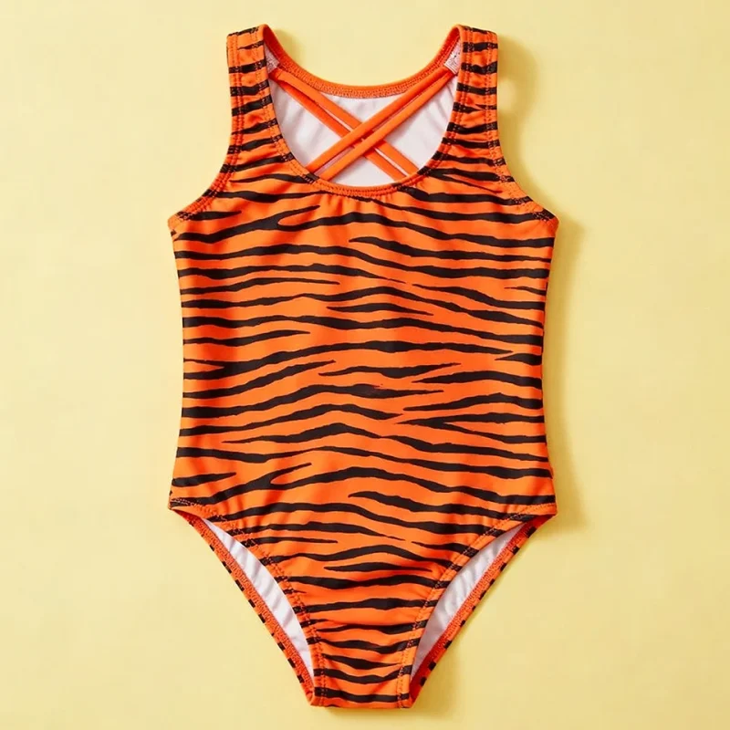OEKO TEX Toddler One Pieces Sets Kids Swimwear OEM ODM Printing Custom Jumpsuit for Girl Kids Swimsuit