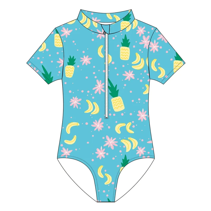 FIELD BALANCE One Piece Swimsuit Toddler Girls Clothing Bathing Suits Kids Children Custom Swimwear