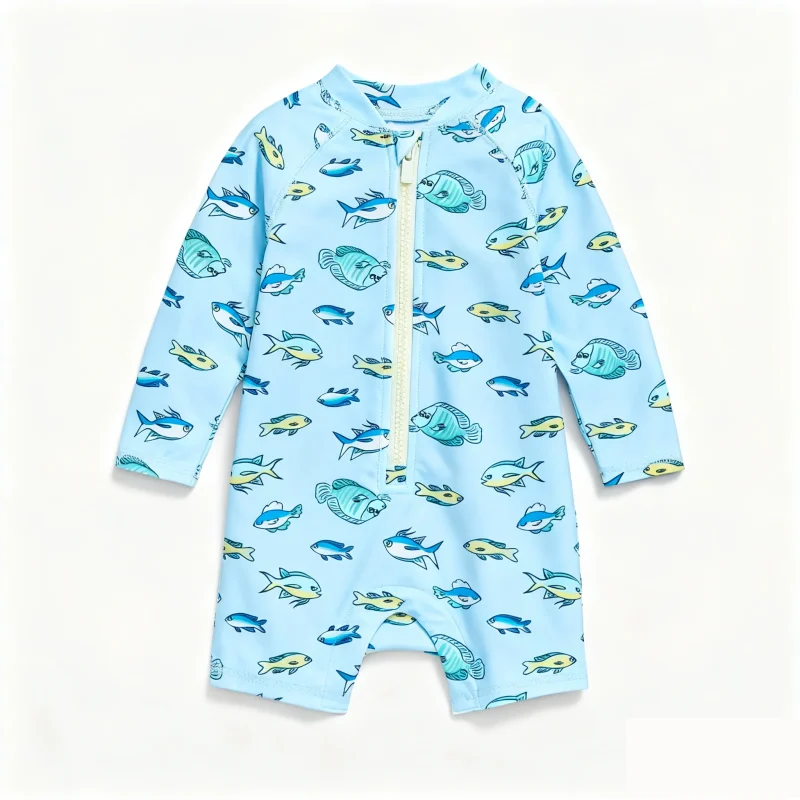 Girls' Bathing Suits Customizable Options for Baby Girls Kids and Teen Girls with Long Sleeve