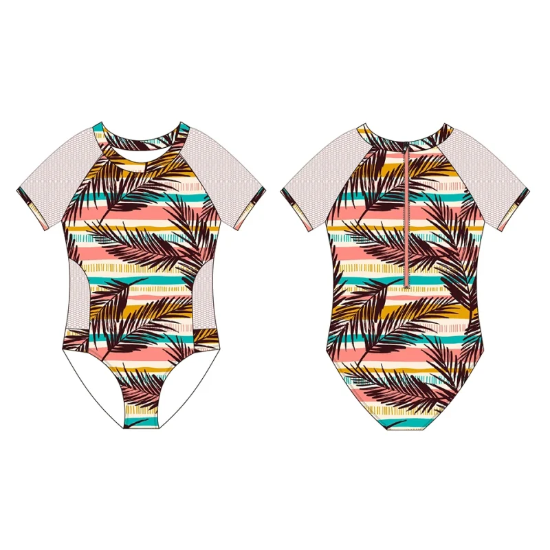 OEKO TEX Eco Friendly Kids One Piece Swimsuit UPF 50 Beach Clothes ToddlerSwimming Costume Baby Sustainable Girl Swimwear