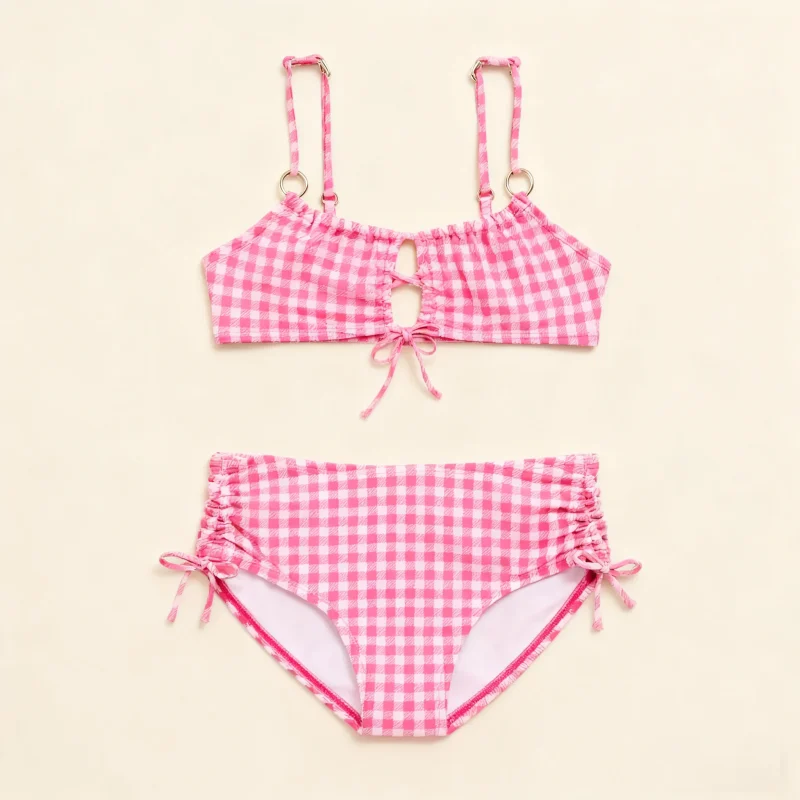 Professional Custom Two-Piece Bikini Swimwear for Kids Fruity Pattern Styles for Child Girl