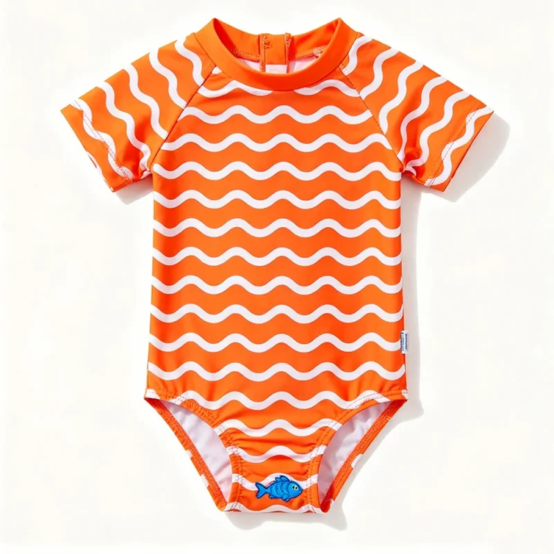 OEKO TEX Custom Bathing Suit Kids Eco Friendly Quick Dry  One Piece Swimsuit Supplier Summer Beach Baby Swimwear