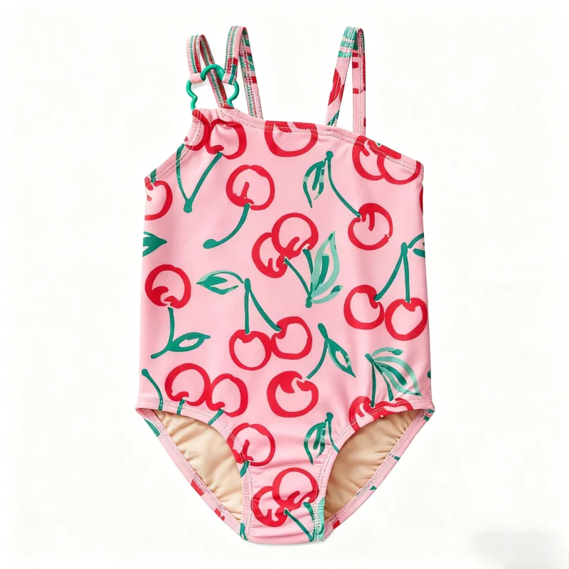 Trendy One-Piece Kids Swimwear for Girls Multiple Styles with Fun Print Patterns for Children