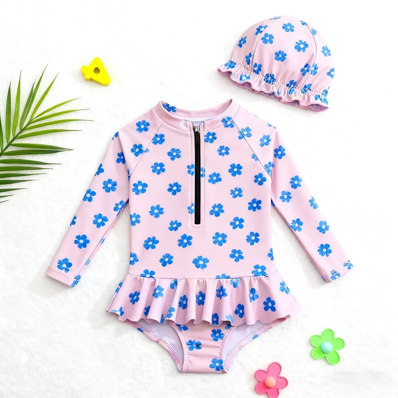 Young Girls' One-piece Competition Swimsuits-Eco-Friendly & UV Protection Tight Professional Styles for Children and Teens