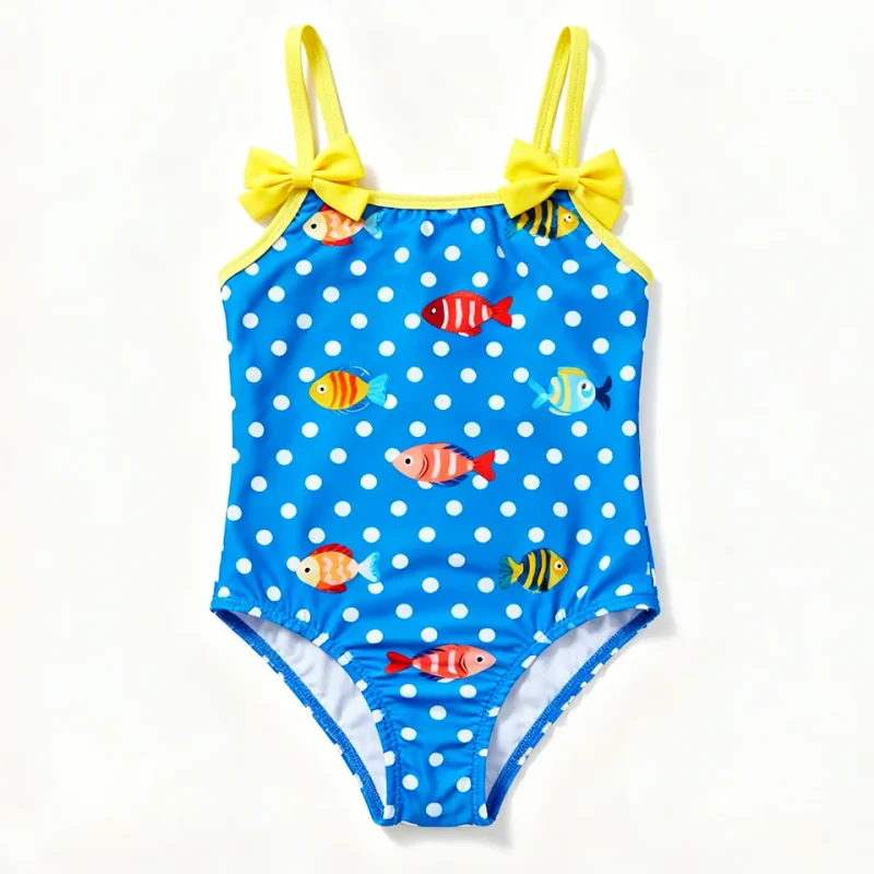 OEKO TEX Baby Girl Beach Clothes Summer Quick Dry UPF 50 Swimming Suits Toddler  One Piece Swimsuit Kids Swimwear with Bows