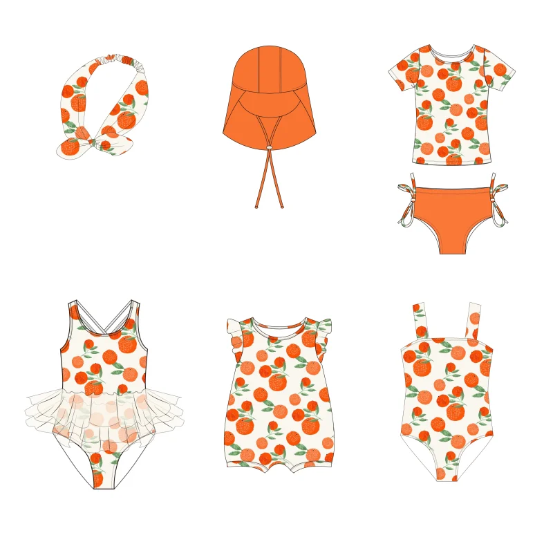 Luxury Swimsuits Famous Brands Custom Bikini Girl Swim Suits Women Swimwear GIRLS OEM/ODM Children Girls Swimwear