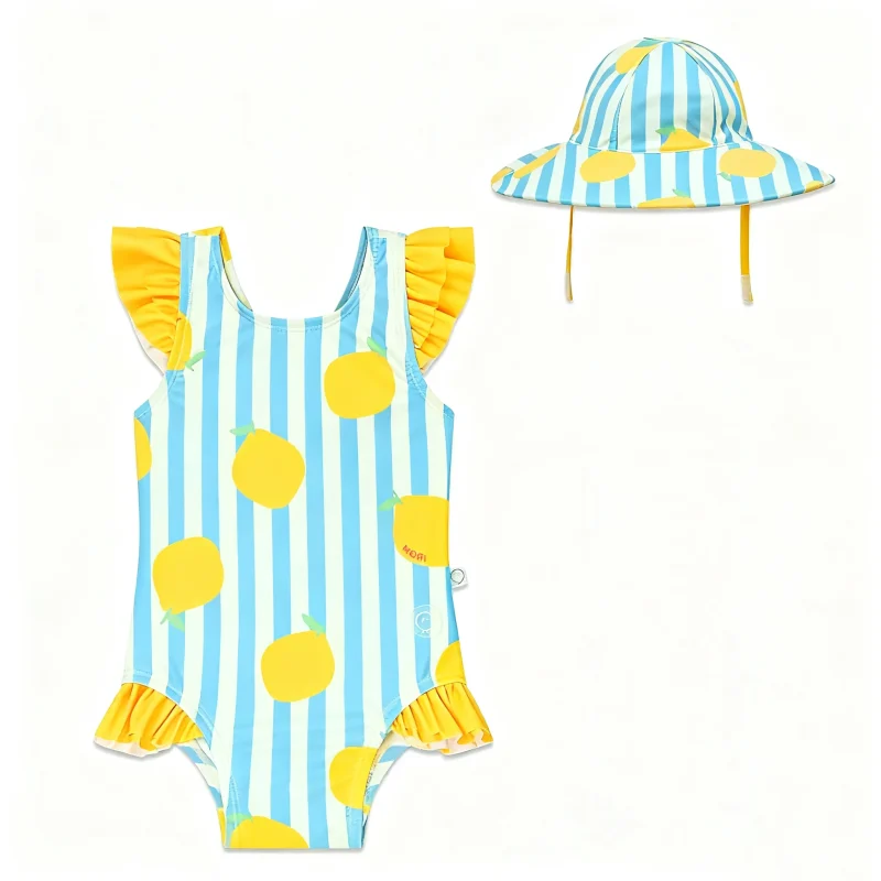 Customized One-Piece UV Protected Beachwear and Swimsuits for Girls Kids' Sportswear