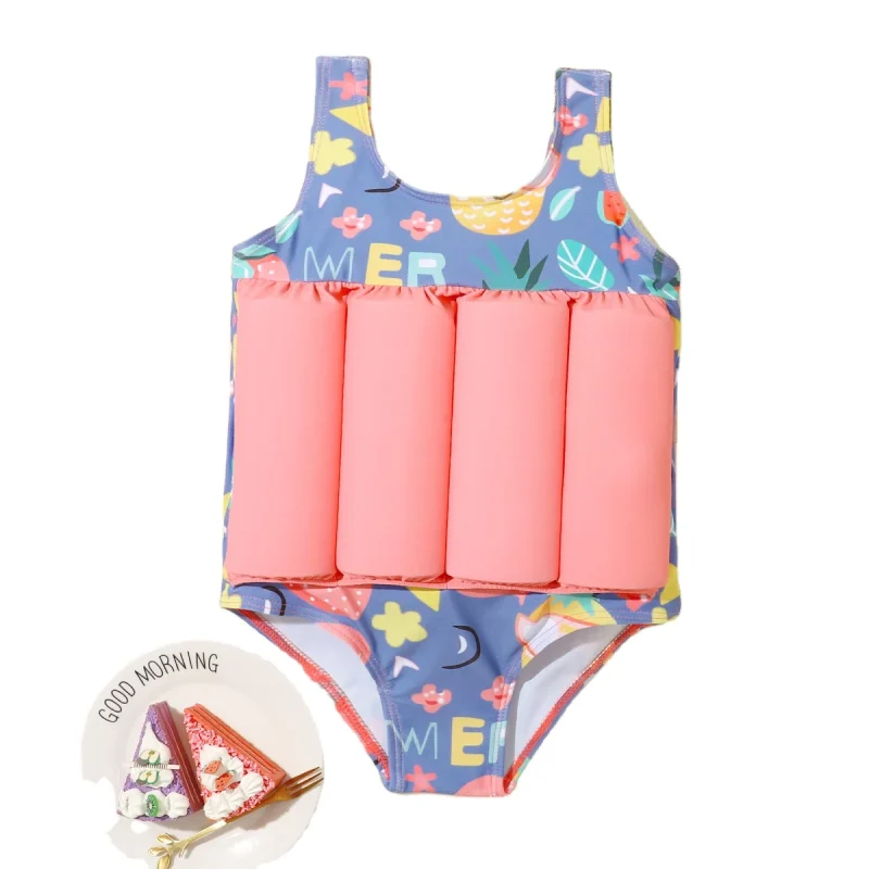 New Hot Selling Factory Custom Girls One-piece Swimsuit Children Buoyancy Swimsuit Kids Baby Girls Baby Swimwear