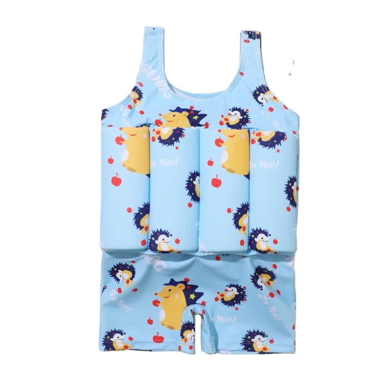 Customized New Cartoon Swimsuit Children's Buoyancy Swimsuit Girls One-piece Baby Cute Baby Swimsuit