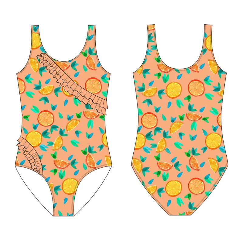 OEKO TEX Uv protection Swimsuit Kids Swimming Costumes Wholesale Toddler Swimwear Beach One Piece Swimsuit for Girl