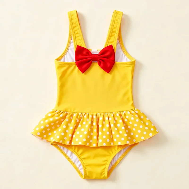 OEKO TEX Girls High Quality Swimwear Toddler Summer Beach One Piece Swimsuit Kids Swimming Suit with Skirt