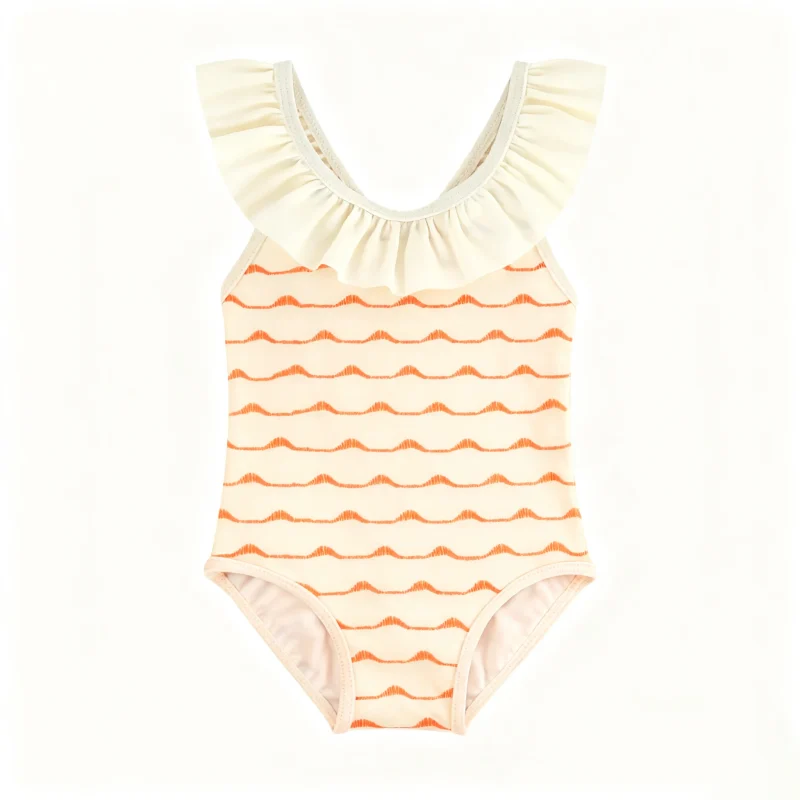 Customized Comfortable Girls Swimwear Soft New Styles One-Piece and Bikini for Young Kids
