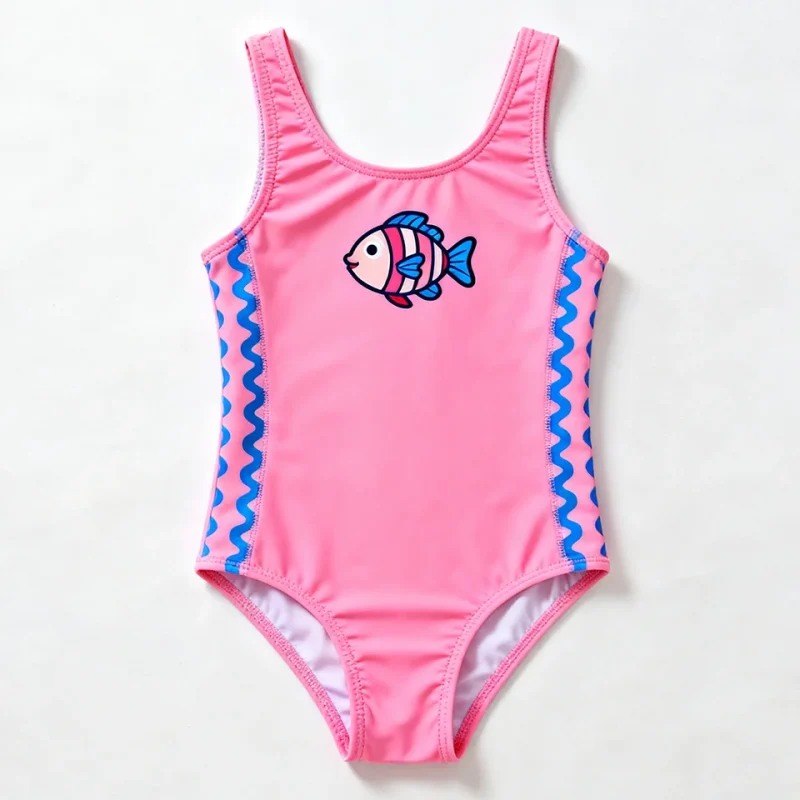 OEKO TEX Recycled Fabric Kids Swimwear Upf 50 Toddler Swimsuit Supplier Summer Beach One Piece Bathing Suits for Children