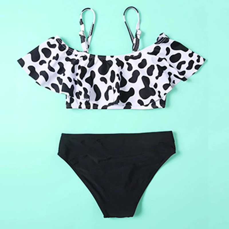 OEKO TEX Toddler Baby Swimwear Watermelon Striped 2 Piece Bikini Set Kids Bathing Suits Girl Beach Swimsuit