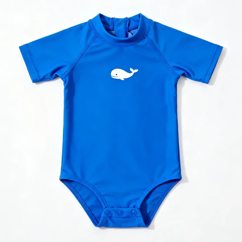 OEKO TEX Baby Girl Beach Clothes Repreve Custom Kids Bathing Suits Customized Color Toddler One Piece Swimsuit Breathable Soft