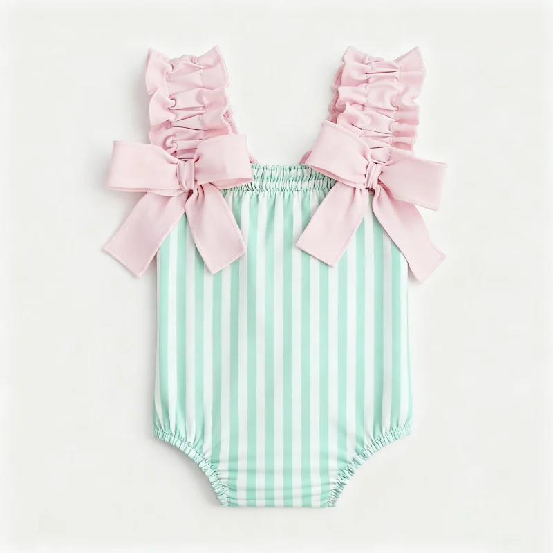 Girls' One-piece Swimwear Customizable Colors & Sizes Breathable Eco-Friendly UV Protection for Summer Beach Wear