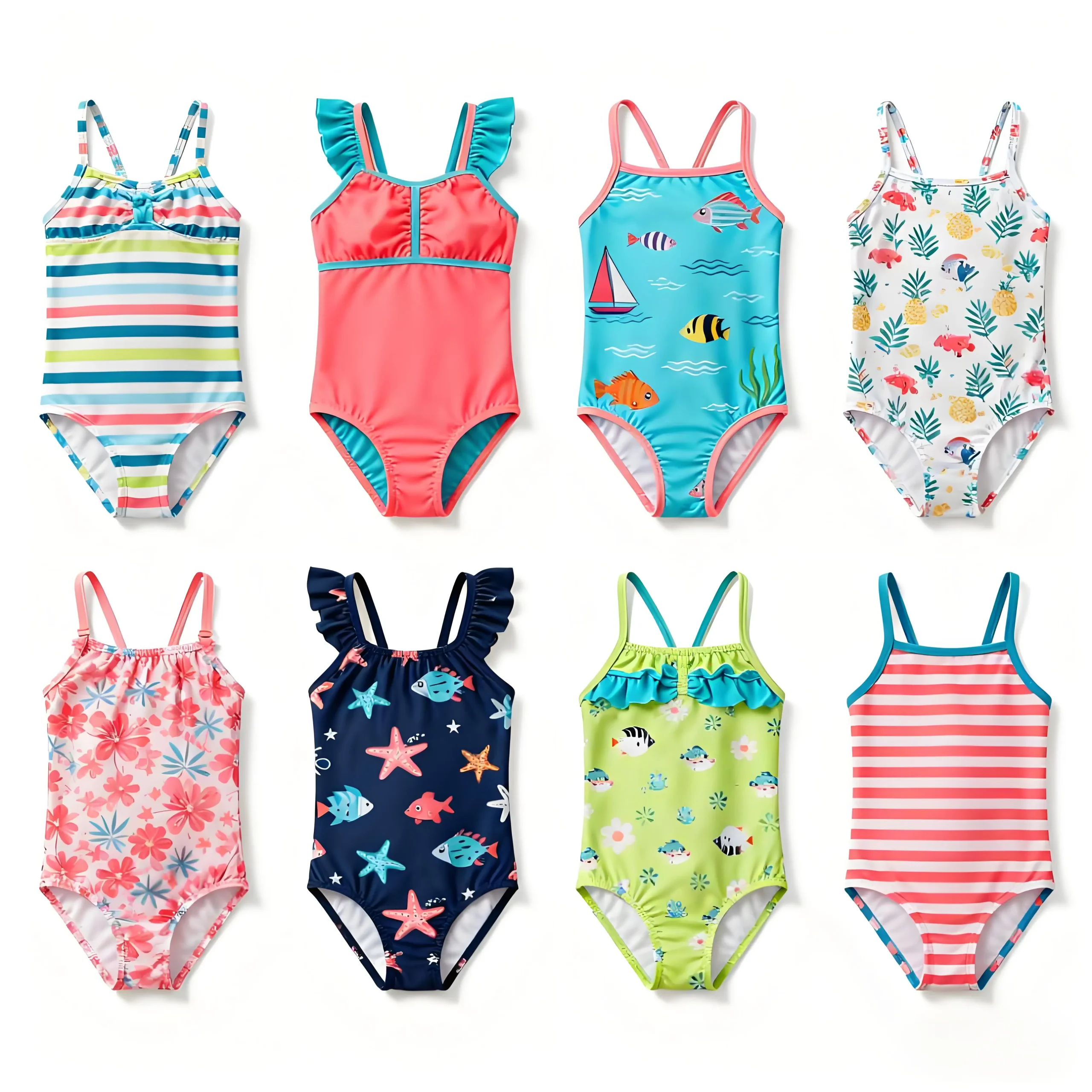 Stylish girls' yoga wear in vibrant designs, perfect for retailers seeking high-quality, wholesale activewear to boost their inventory.